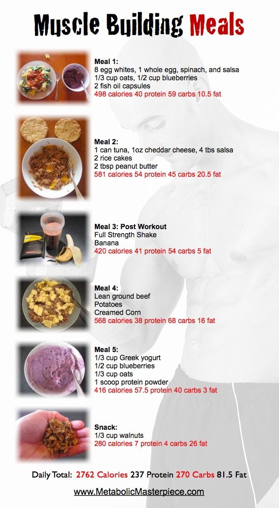 Meal Plan For Muscle Gain
