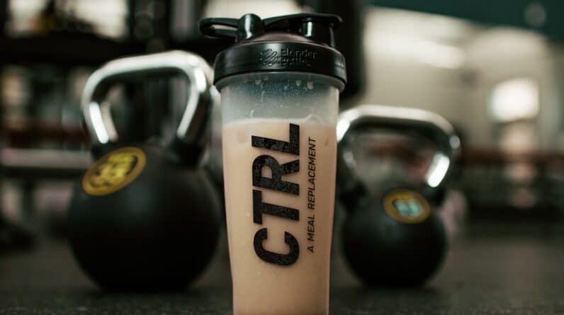 Photo Whey protein shake
